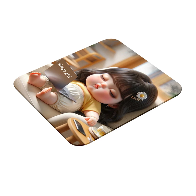 ماوس پد طرح خوابالو فانتزی مدل دختر کیوت کد 001