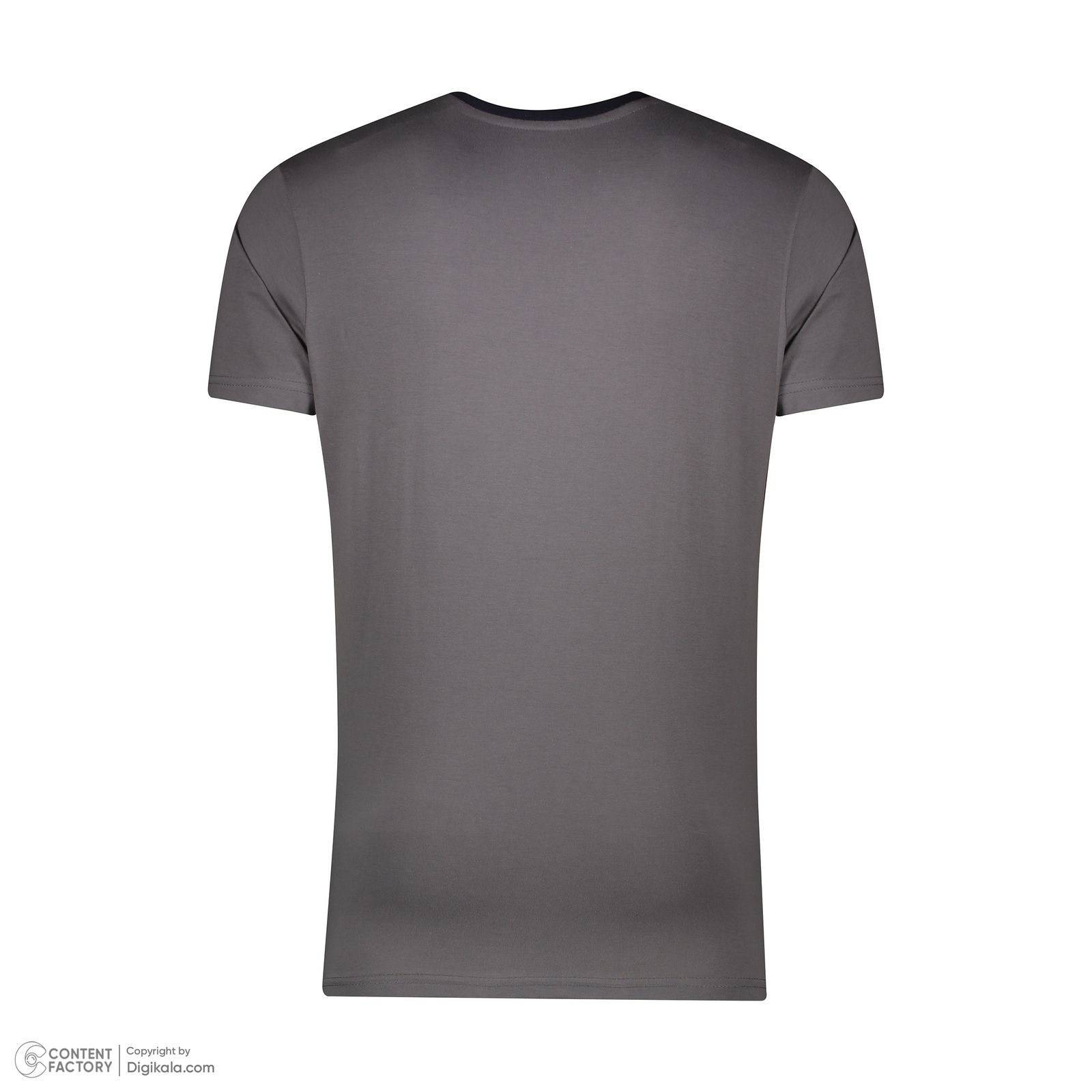 تیشرت آستین کوتاه مردانه مدل M117 رنگ طوسی -  - 5