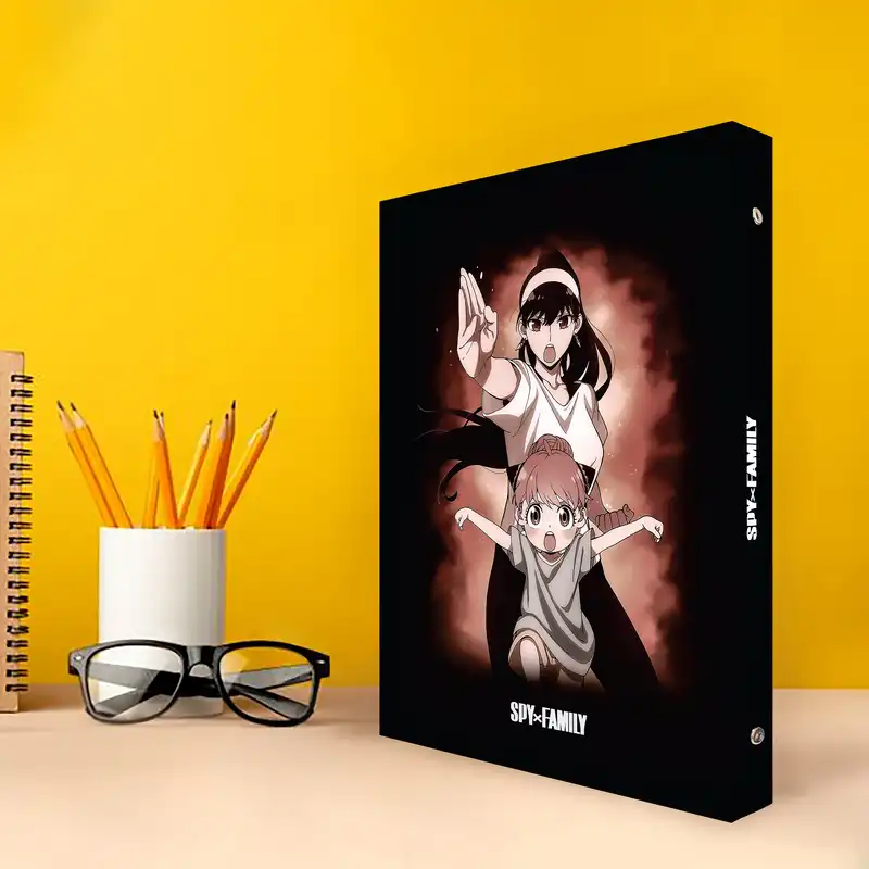 دفتر کلاسوری 100 برگ پدیده نقش مدل انیمه طرح جاسوس و خانواده کد 02