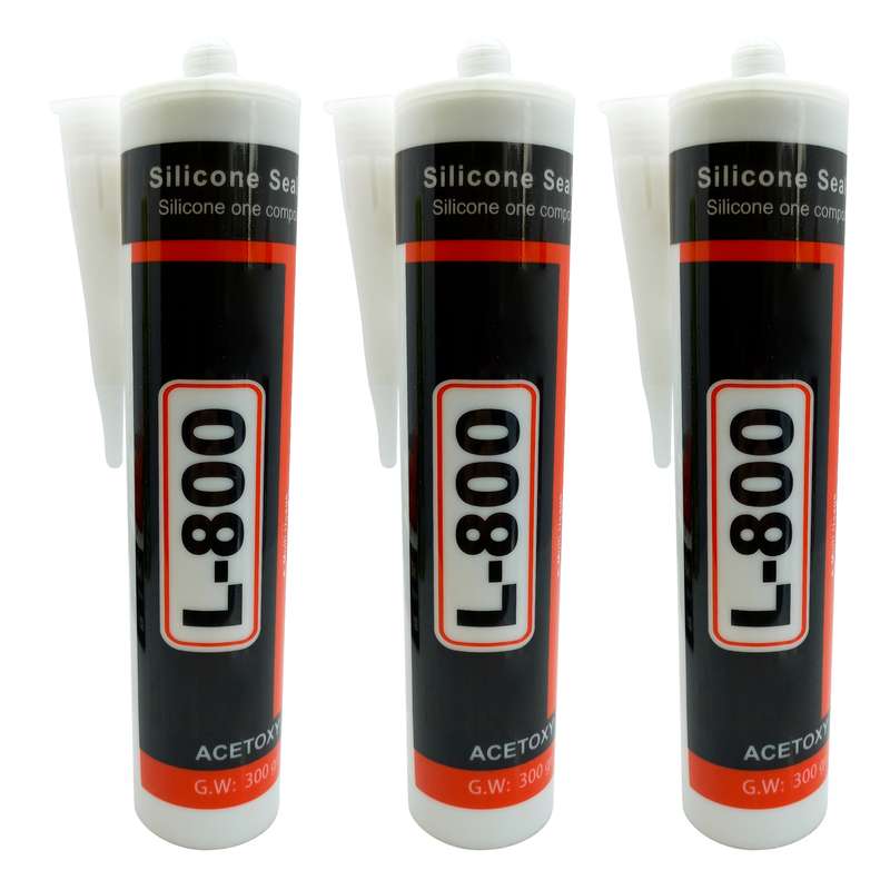 چسب آکواریوم ال 800 مدل G.W حجم 300 میلی لیتر مجموعه 3 عددی