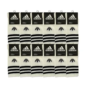 جوراب ورزشی ساق بلند زنانه مدل سه خط بسته 12 عددی