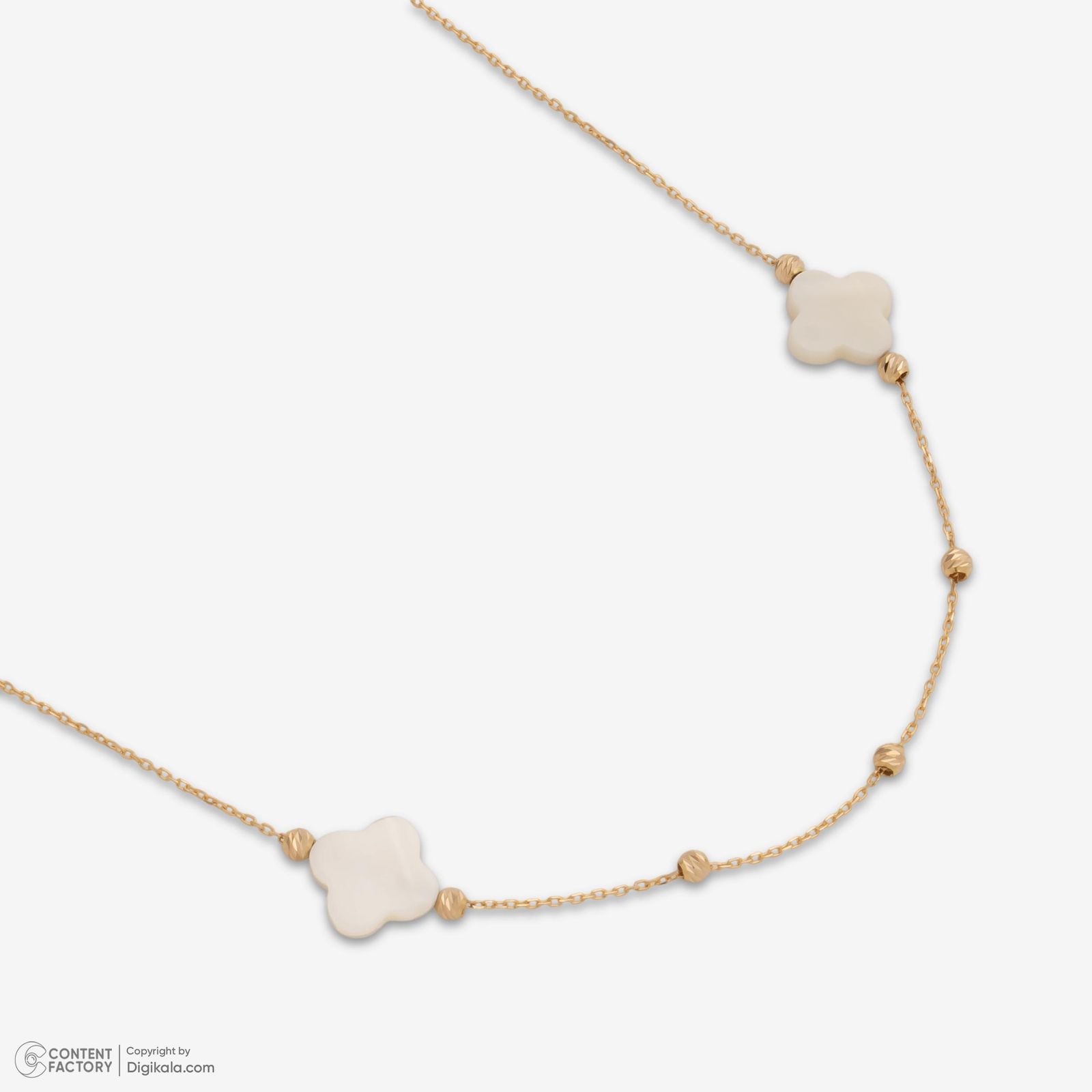 گردنبند طلا 18 عیار زنانه با زنجیر البرنادو حافا گلد مدل ونکلیف کد n007 -  - 5