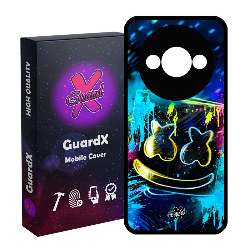 کاور گارد ایکس طرح Marshmello مدل Glass10104 مناسب برای گوشی موبایل شیائومی Redmi A3 4G/ A3X 4G/ Poco C61