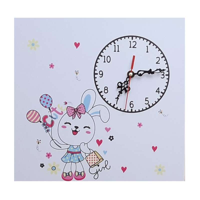 ساعت دیواری کودک مدل خرگوش کد C 101