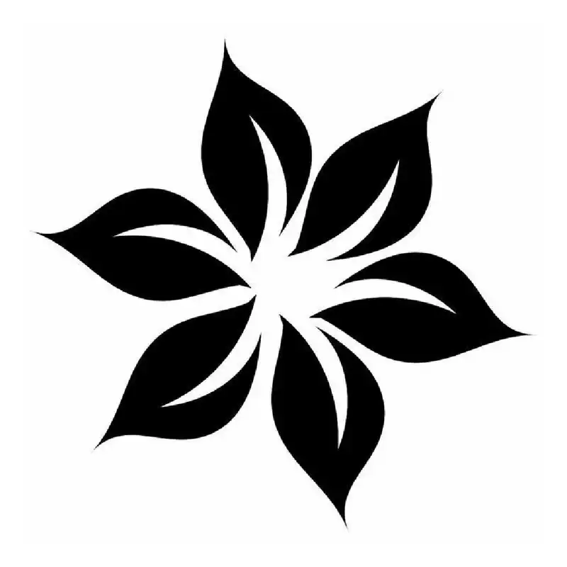 شابلون باتیس آرت طرح گل کد 350