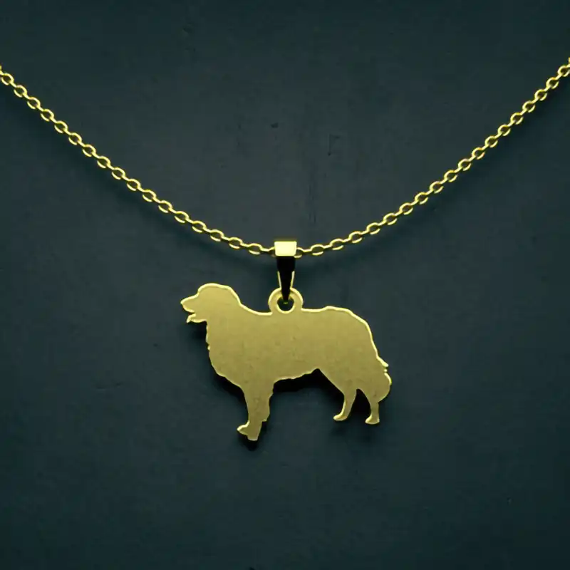 گردنبند طلا 18 عیار زنانه مدوپد مدل سگ کد J3-1-1201