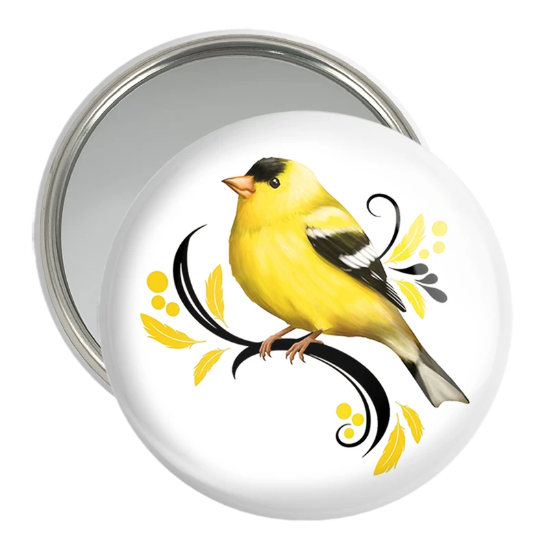 آینه جیبی خندالو مدل پرندگان زینتی کد 30498