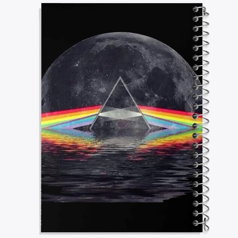 دفتر ژورنال نویسی 50 برگ خندالو مدل نقطه ای طرح گروه پینک فلوید Pink Floyd کد 3244