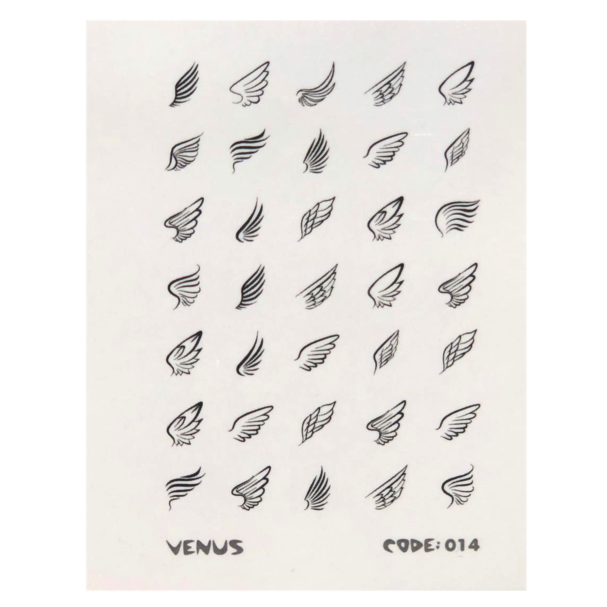 برچسب لنز ناخن مدل ونوس کد 014