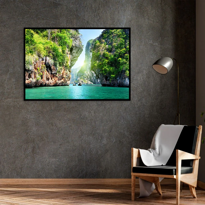 تابلو نوری بکلیت طرح منظره طبیعت تابستانی مدل B-D1833