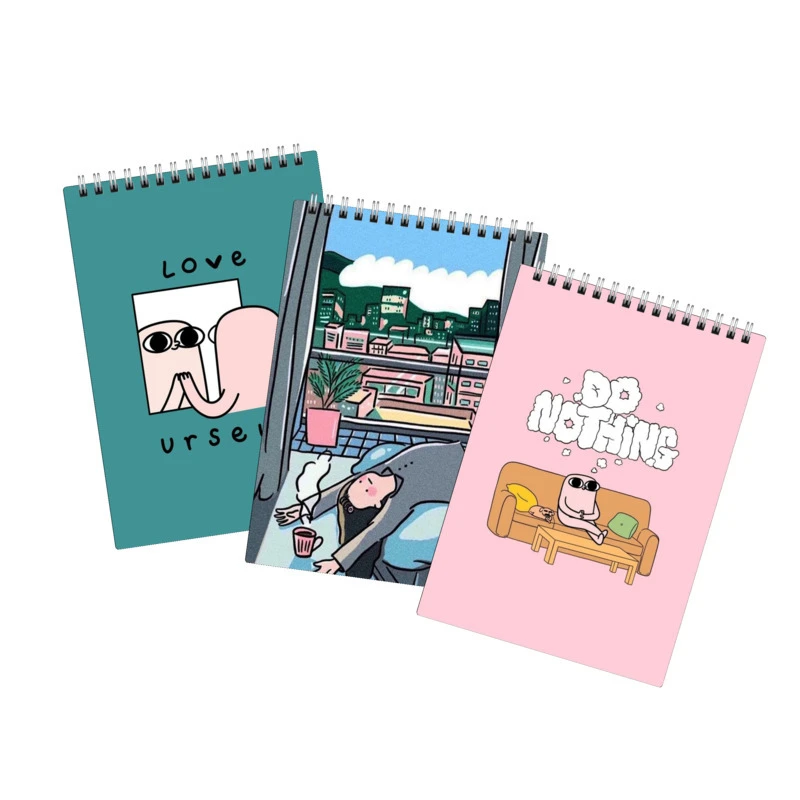 دفتر نقاشی 40 برگ لالالی لو طرح تنبل خان کد 99 مجموعه 3 عددی