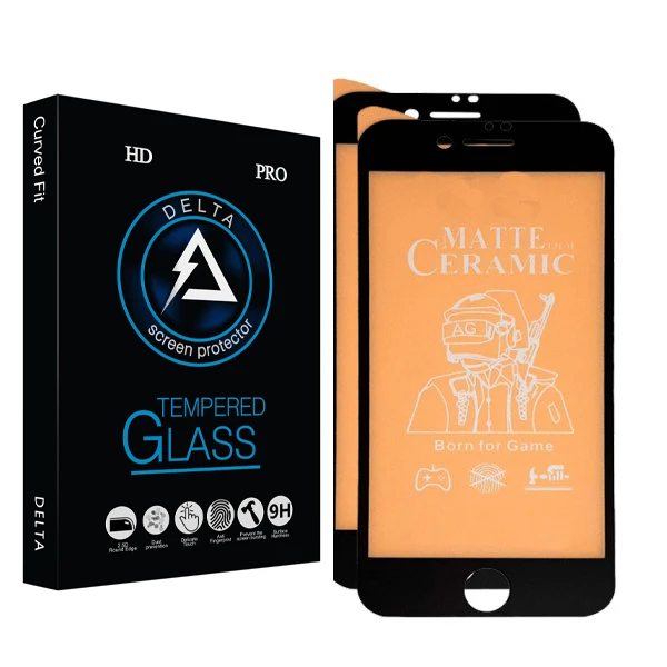 محافظ صفحه نمایش مات دلتا مدل PRO مناسب برای گوشی موبایل اپل Iphone 7/ 8 بسته دو عددی