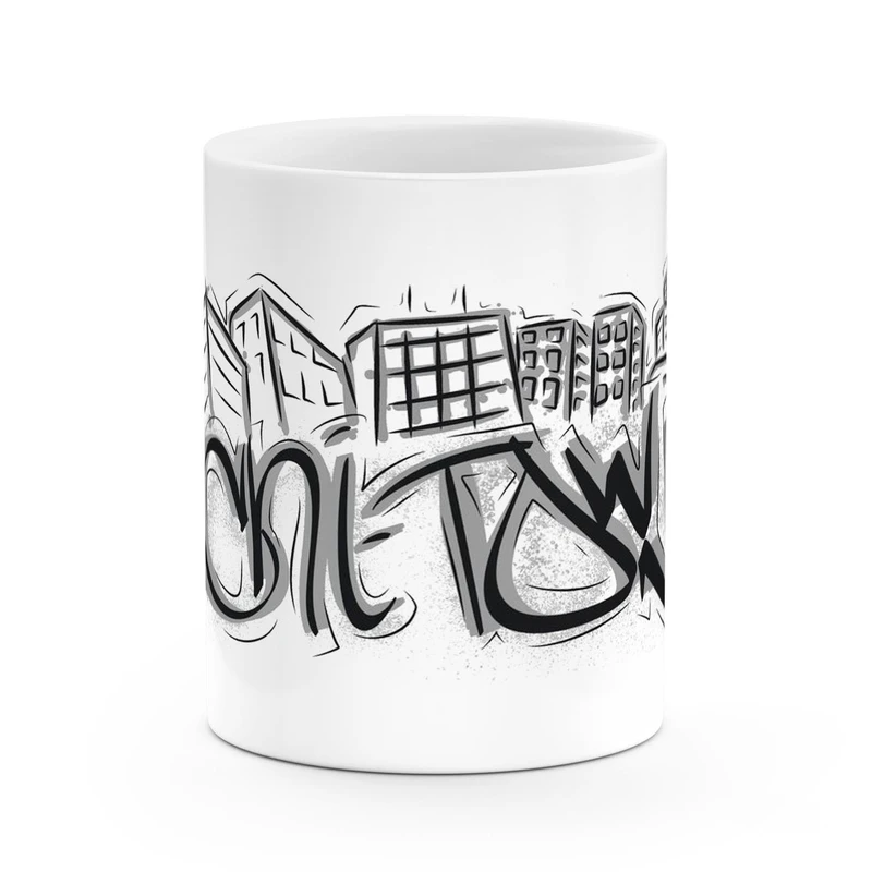 ماگ نادیراد طرح گرافیکی مدل گرافیتی