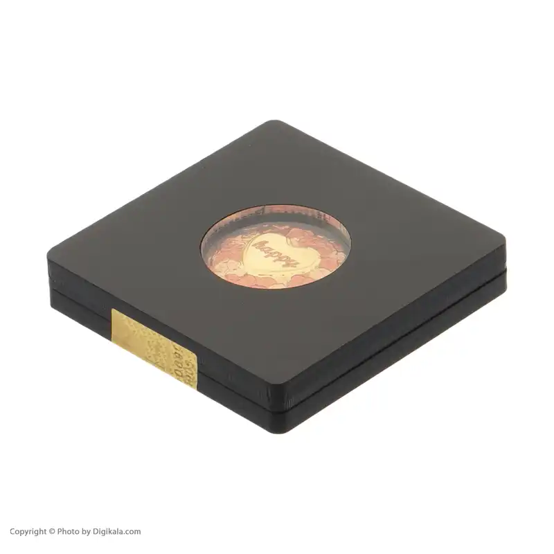 شمش طلای 24 عیار نقش برجسته طرح شادی رنگی