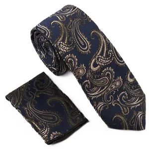 ست کراوات و دستمال جیب مردانه مدل A19