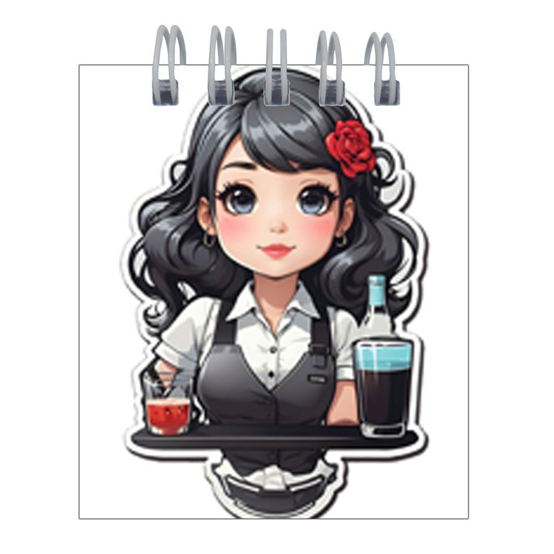 دفترچه یادداشت 50 برگ طرح دختر پرتلاش کد hc35 مجموعه 4 عددی