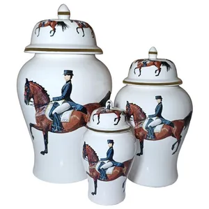 بانکه مدل جینجر جار طرح اسب کد 912 مجموعه 3 عددی