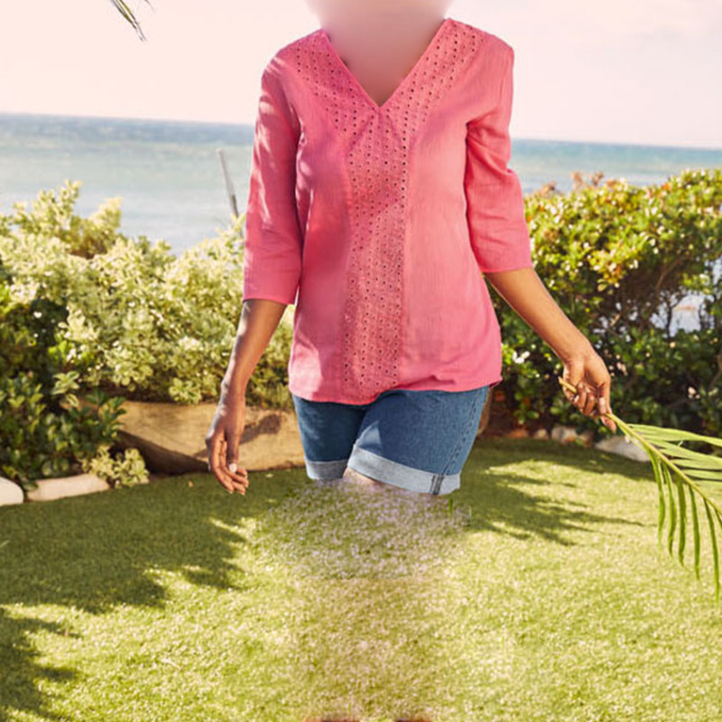 بلوز آستین سه ربع زنانه اسمارا مدل SS394