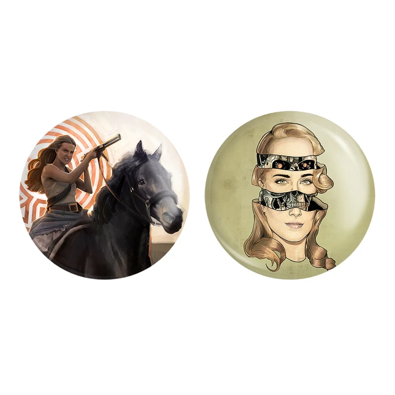 مگنت خندالو طرح سریال وست ورلد West World کد 1019410196 مجموعه 2 عددی