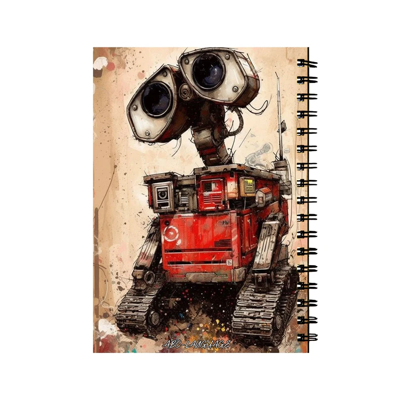 دفتر زبان 50 برگ طرح انیمیشن وال ای کد 66