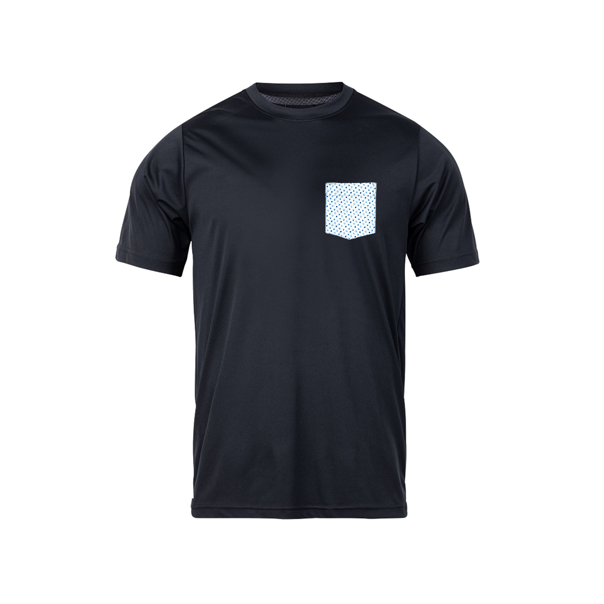 تی شرت آستین کوتاه مردانه رانژ مدل جیب دار 23RA03 – 414 رنگ مشکی