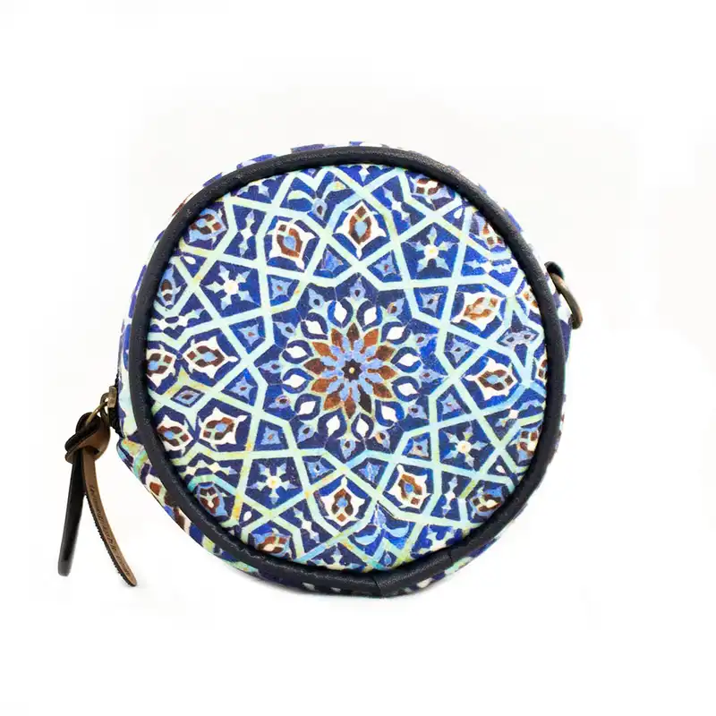 کیف دستی ترمه طراحان ایده مدل دایره ای کد ۰۵۲۷