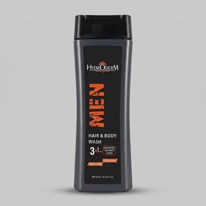 شامپو مو و بدن هیدرودرم مدل Energizing refreshing حجم 300 میلی‌لیتر، نرم‌کننده، کاهش‌دهنده چربی، درخشان‌کننده، آبرسان، حاوی عصاره چای سبز و نعنا، مناسب استفاده روزانه و آقایان