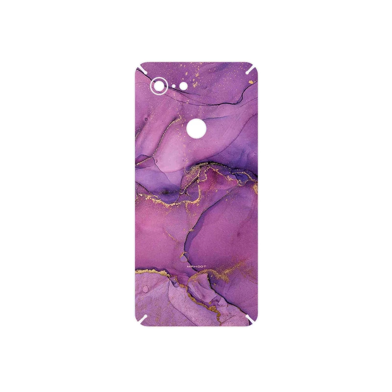 برچسب پوششی ماهوت مدل Purple Marble مناسب برای گوشی موبایل گوگل Pixel 3