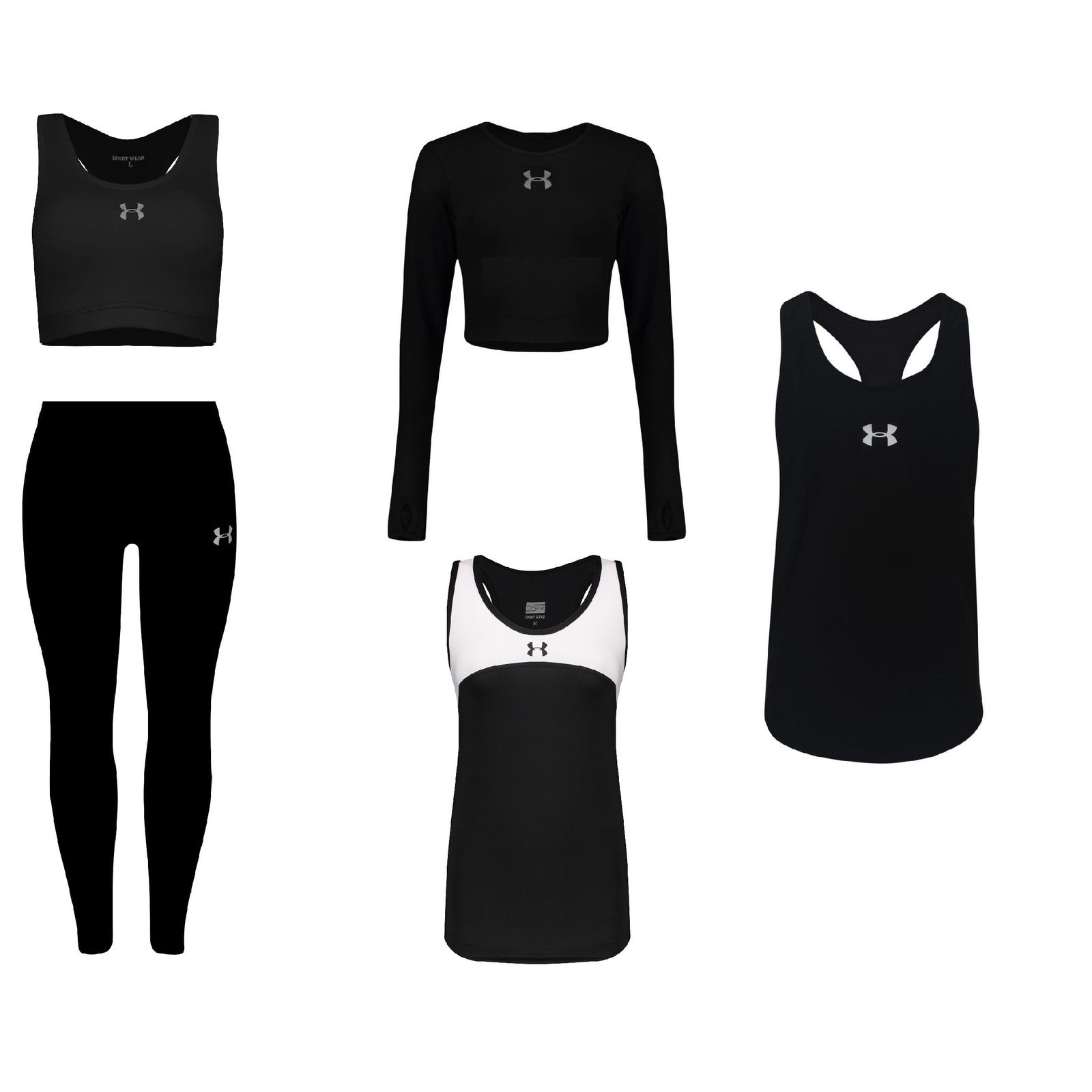 ست 5 تکه لباس ورزشی زنانه مدل 4101-1801-63-65-3601 -  - 1