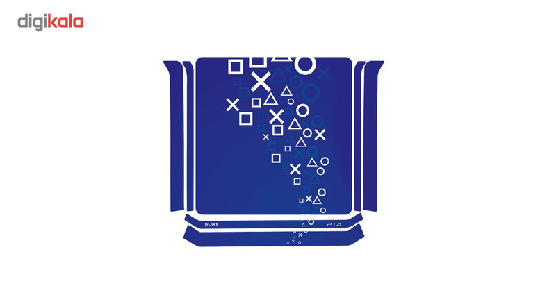 برچسب افقی پلی استیشن 4 گراسیپا طرح Blue