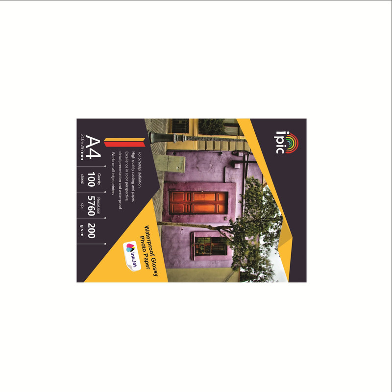 کاغذ چاپ عکس آی پیک مدل 200 سایز A4 بسته 100 عددی