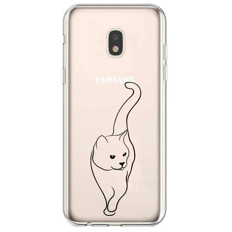 کاور مگافون طرح گربه مدل C60-B مناسب برای گوشی موبایل سامسونگ Galaxy J7 Pro / J730