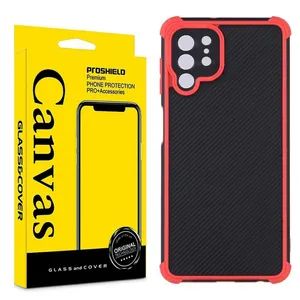 Canvas Carbon Bumper Cover for Samsung Galaxy S21 Ultra
