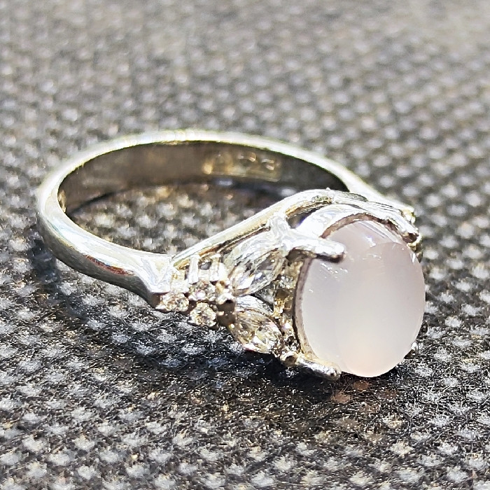 انگشتر نقره زنانه مدل سنگ عقیق یمانی کبود کد 5400