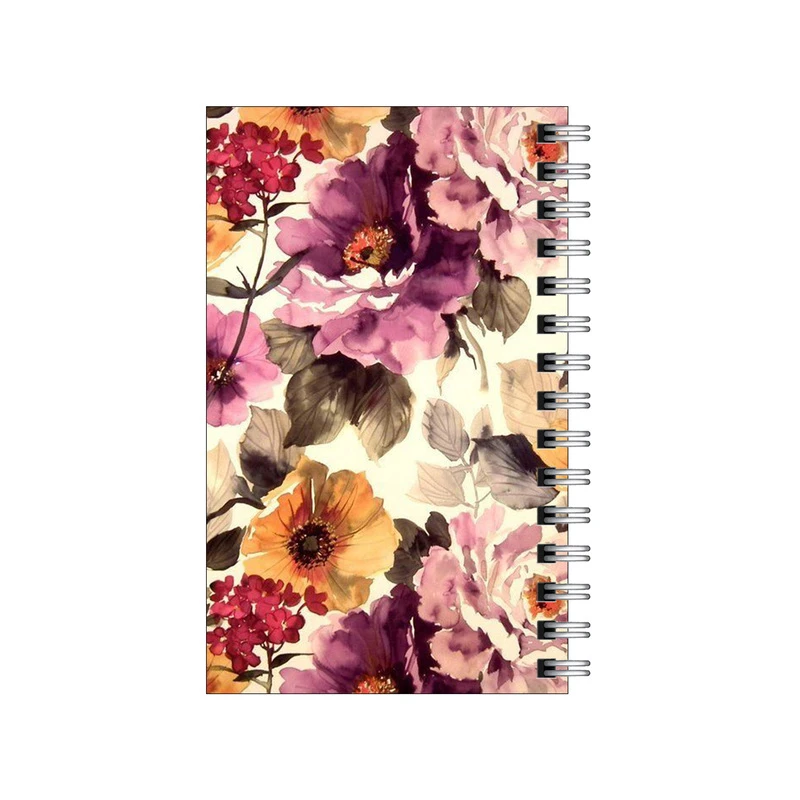 دفترچه یادداشت مدل to do list طرح پترن گل گلی کلاسیک کد 1145112