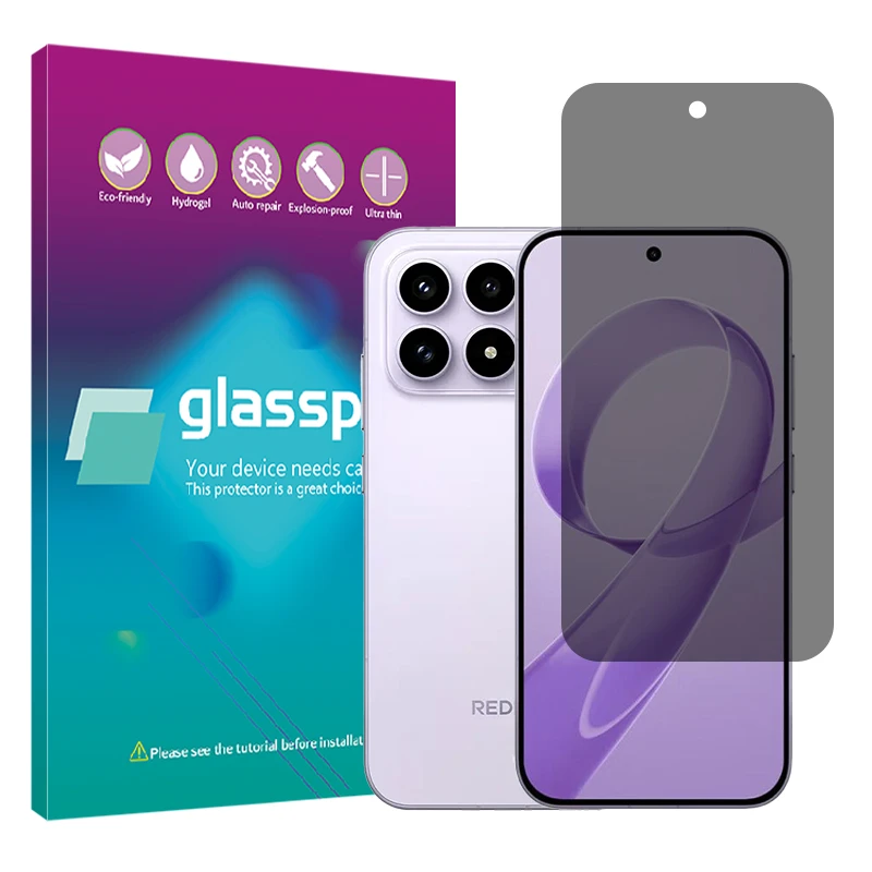 محافظ صفحه نمایش حریم شخصی گلس پرو مدل بدون حاشیه مناسب برای گوشی موبایل شیائومی Redmi K90