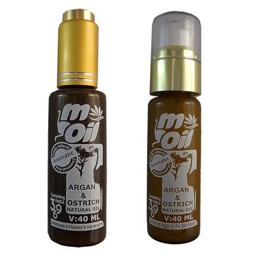 روغن شترمرغ و آرگان ام ایل حجم 80 میلی لیتر بسته دو عددی