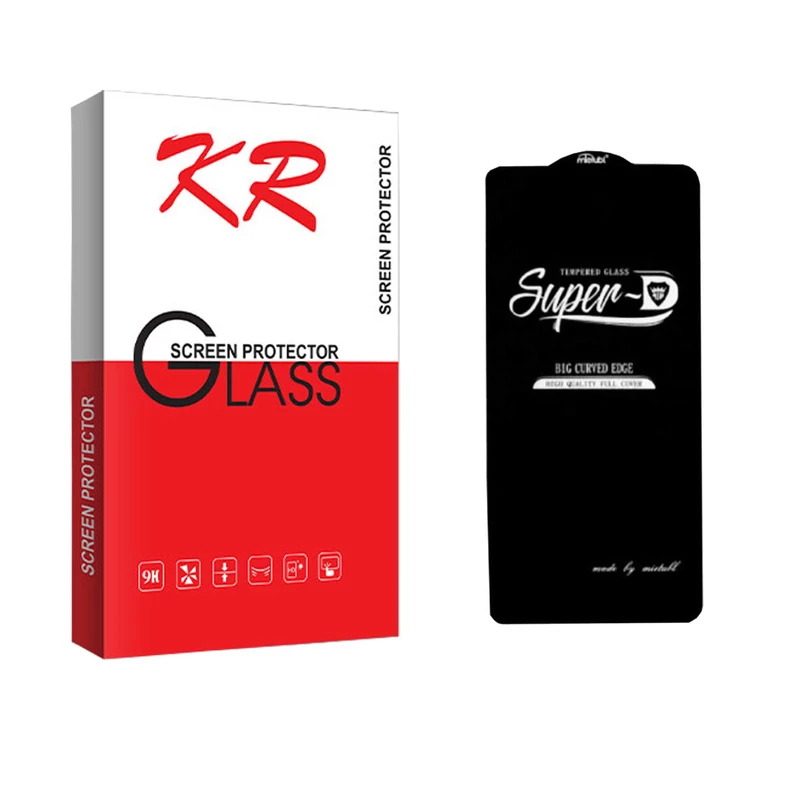 محافظ صفحه نمایش شیشه ای کی آر مدل Kr Glass Super D مناسب برای گوشی موبایل شیائومی poco x4 pro