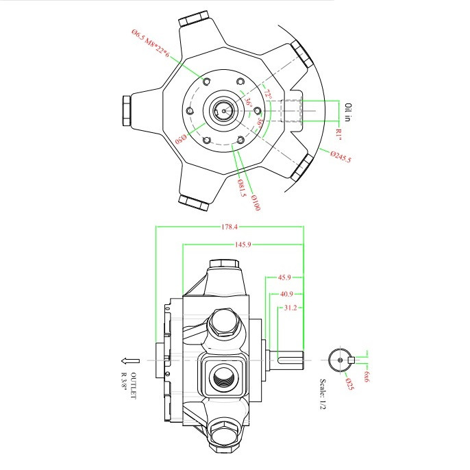 پمپ هیدرولیک صنایع توز ایران مدل PR130