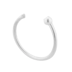 بند انگشتی نقره زنانه گالری عزیزی طرح نعل مدل 14912