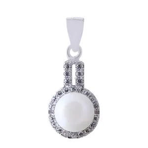 آویز گردنبند نقره زنانه بازرگانی میلادی کد PKR_160