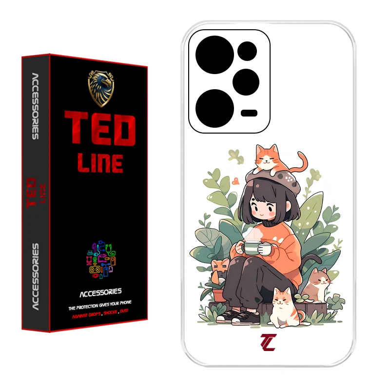 کاور تدلاین طرح گربه کد 1181 مناسب برای گوشی موبایل شیائومی Redmi Note 12 Pro 5G / Poco X5 Pro