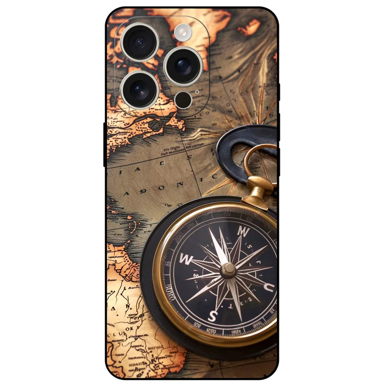 کاور مگافون طرح نقشه مدل 7397 مناسب برای گوشی موبایل اپل iPhone 16 Pro Max