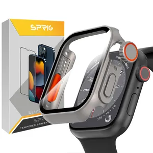   Sprig Switch Cover For Apple Watch Series SE 2022 Aluminum Case 40mm / SE 2021 Aluminum Case 40mm / Series 5 40mm / Series 6 40mm / Series 4 40mm with screen protector