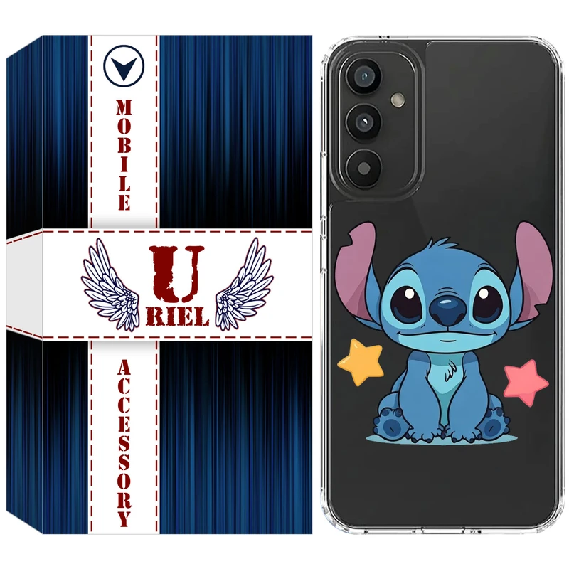 کاور یوریل مدل Clear کد 70 طرح استیچ مناسب برای گوشی موبایل سامسونگ Galaxy A25