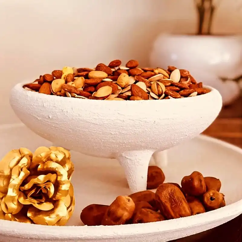 آجیل خوری سفالی مدل پتینه یونانی