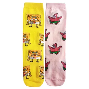 جوراب دخترانه تن پوش هنگامه مدل باب اسفنجی و پاتریک