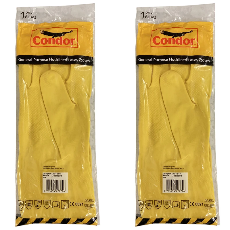 دستکش نظافت  کندر مدل Malaysia.M بسته 2 عددی