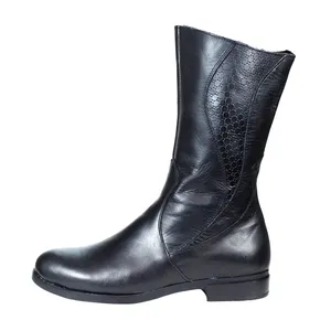 نیم بوت زنانه چرم چهل ستون مدل 22-B