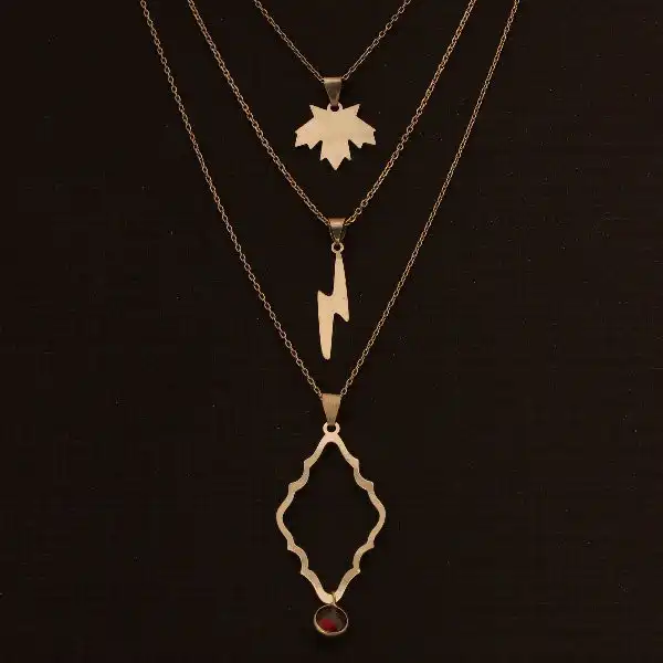 گردنبند طلا 18 عیار زنانه الن نار مدل پاييز LN9376